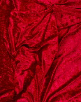 Panne de Velours Rouge - Tissushop